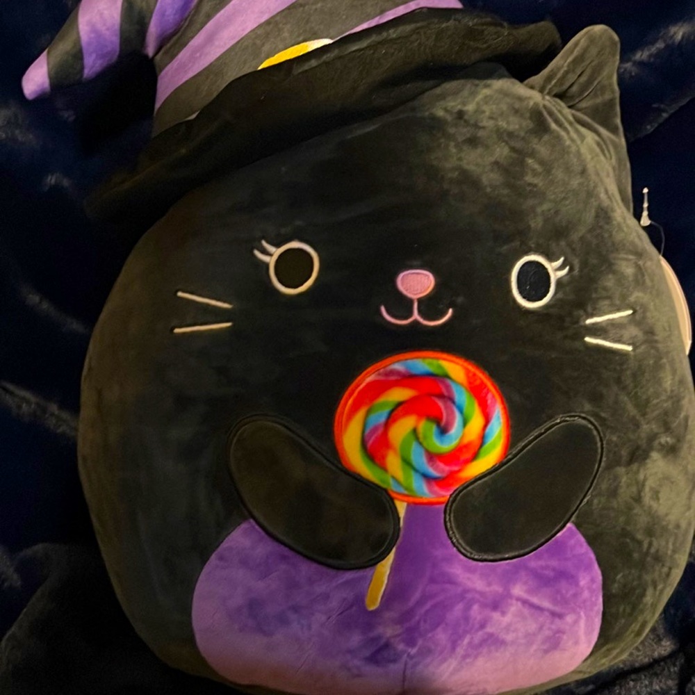 Autumn The Black Cat Witch Halloween Squishmallow 12"
